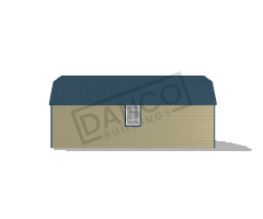Extra Economy Lofted Barn 12x24 - Image 3