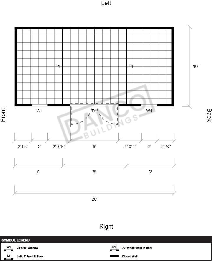 Side Lofted Barn 10x20/ 260450 - Image 2
