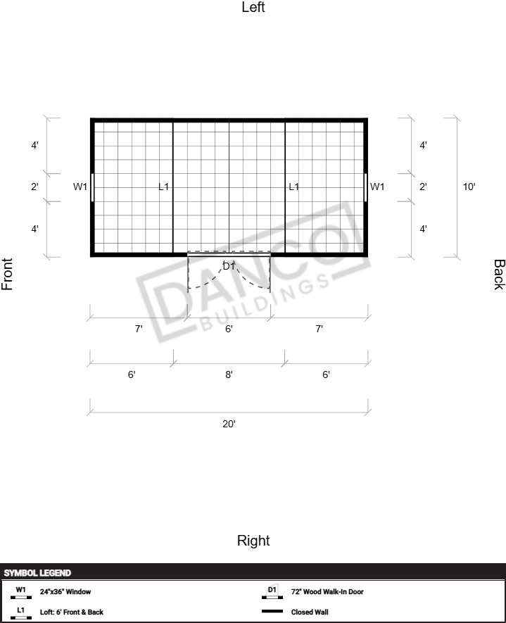 Side Lofted Barn 10x20 - Image 2