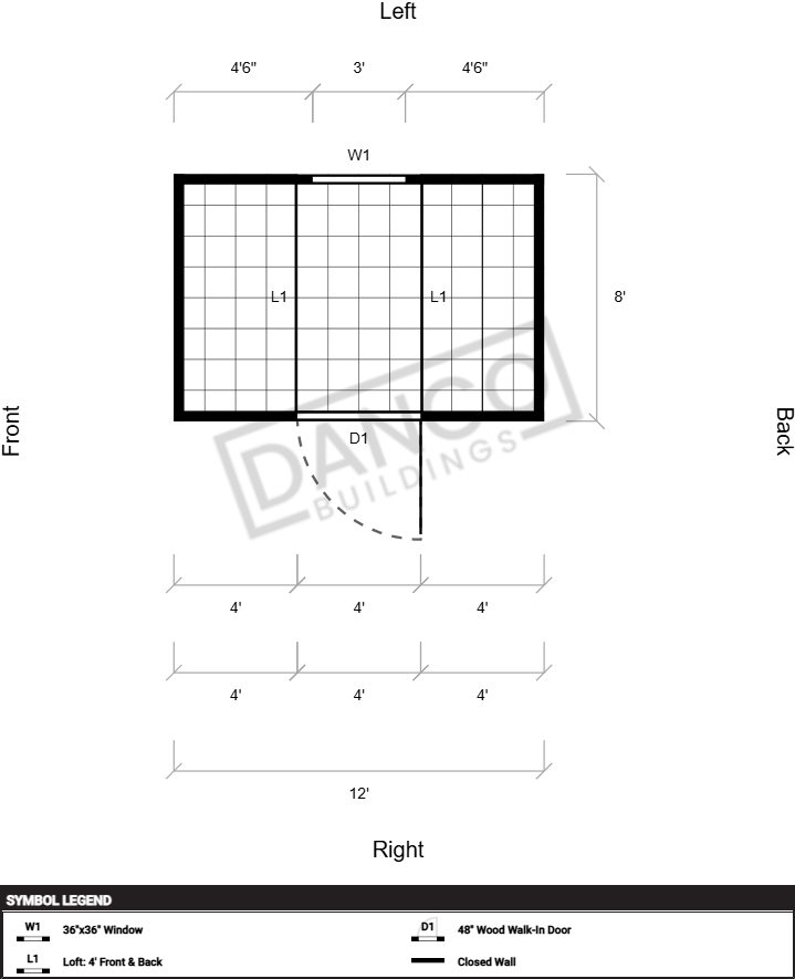 Side Lofted Barn 8x12 - Image 2