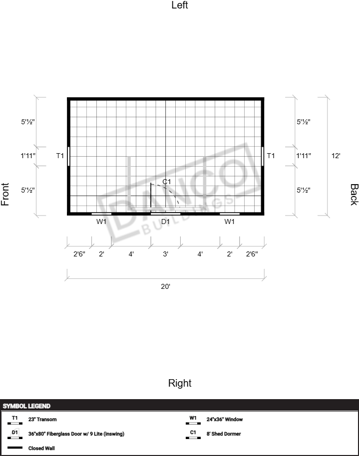 Dormer Shed 12x20 - Image 2