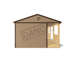 Side Porch Cabin 14x24 - Image 6