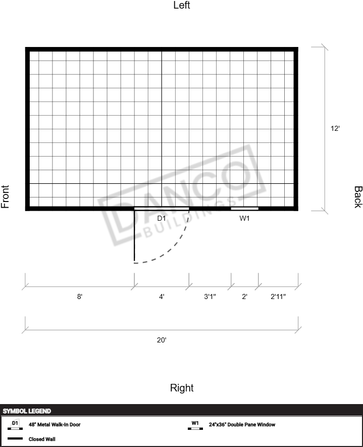 Extra Economy Metal Utility 12x20 - Image 2