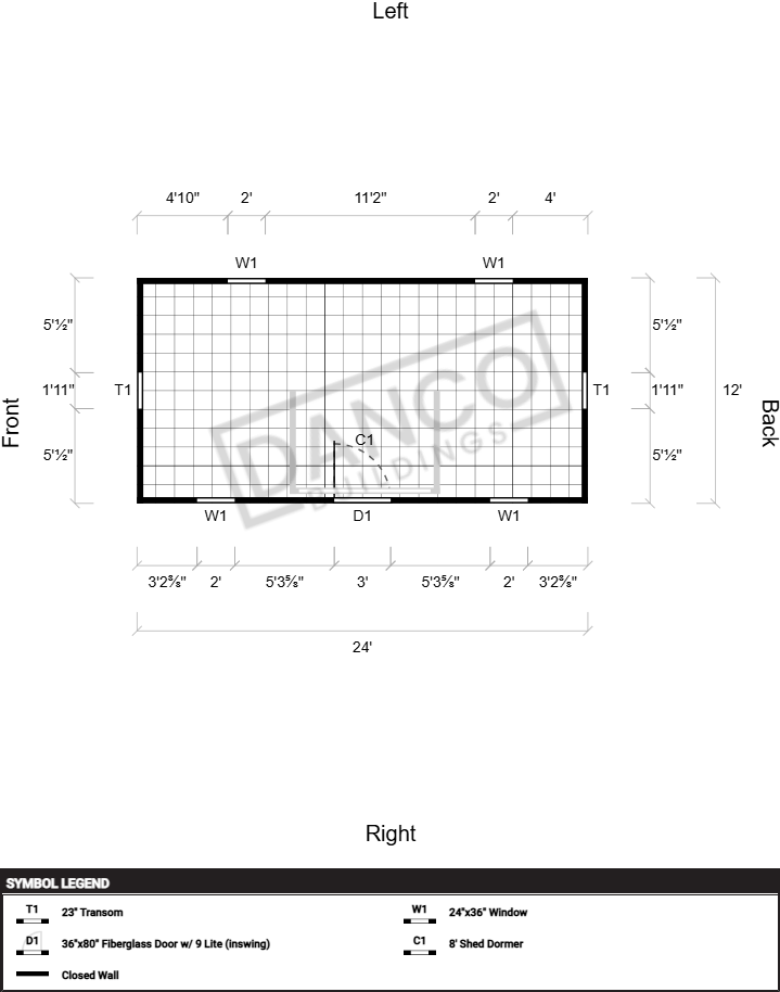 Dormer Shed 12x24 - Image 2