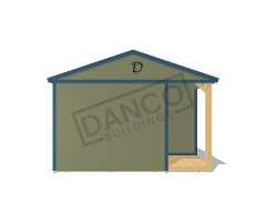 Corner Porch Cabin 14x24 - Image 6