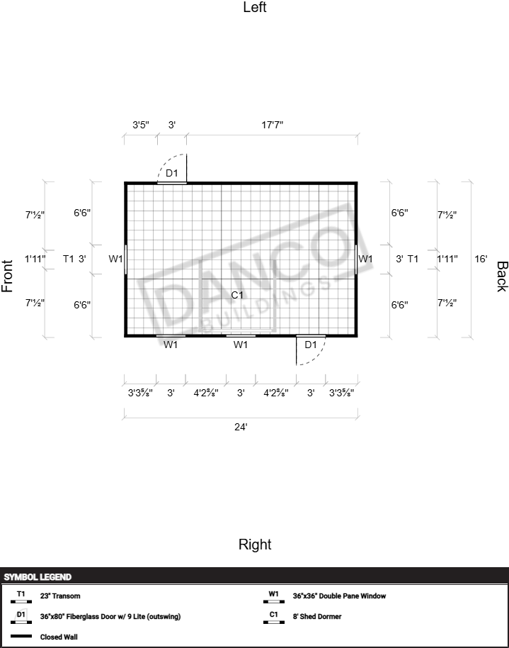 Dormer Shed 16x24 - Image 2