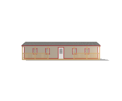 Side Porch Cabin 14x44 - Image 2