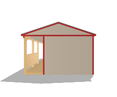 Side Porch Cabin 14x44 - Image 4