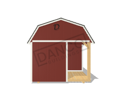 Corner Porch Lofted Barn Cabin 10x16 - Image 6