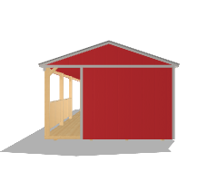 Side Porch Cabin 14x44 - Image 4