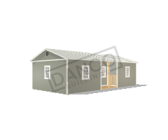 Center Side Porch Cabin 16x32