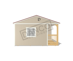 Corner Porch Cabin 16x52 - Image 6